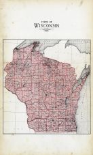 Wisconsin State Map, Wood County 1928